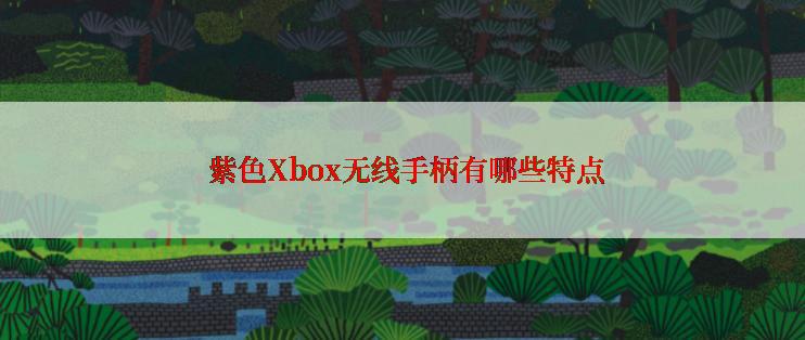  紫色Xbox无线手柄有哪些特点