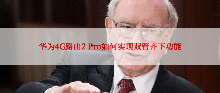 华为4G路由2 Pro如何实现双管齐下功能