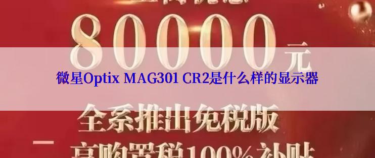 微星Optix MAG301 CR2是什么样的显示器