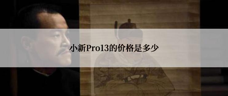 小新Pro13的价格是多少