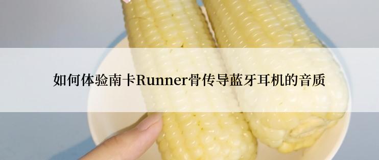 如何体验南卡Runner骨传导蓝牙耳机的音质