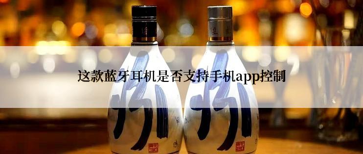 这款蓝牙耳机是否支持手机app控制