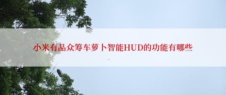 小米有品众筹车萝卜智能HUD的功能有哪些