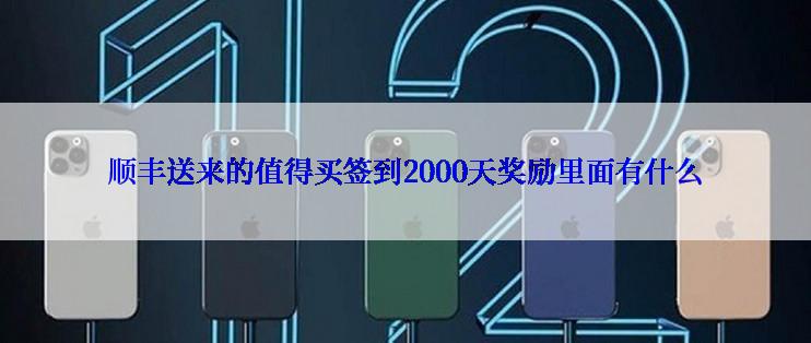 顺丰送来的值得买签到2000天奖励里面有什么