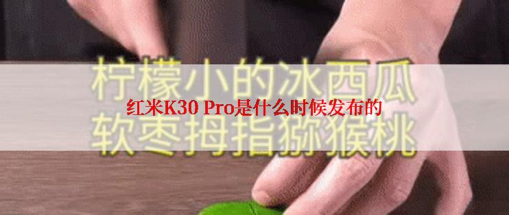 红米K30 Pro是什么时候发布的