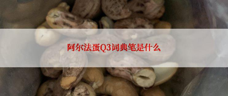 阿尔法蛋Q3词典笔是什么