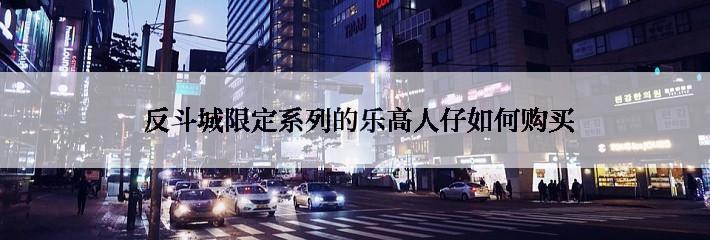  反斗城限定系列的乐高人仔如何购买