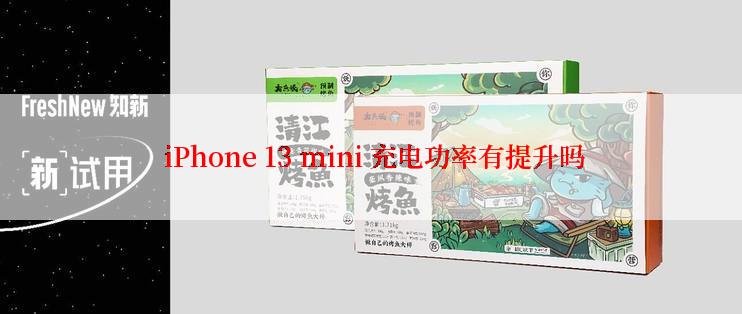  iPhone 13 mini 充电功率有提升吗