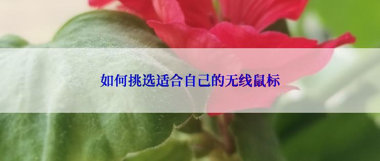 如何挑选适合自己的无线鼠标