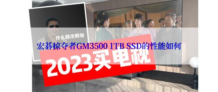 宏碁掠夺者GM3500 1TB SSD的性能如何