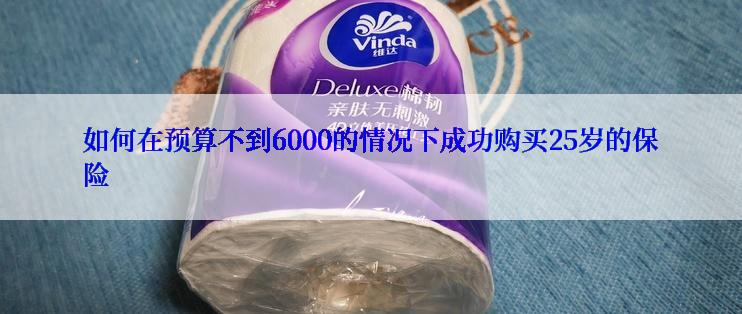 如何在预算不到6000的情况下成功购买25岁的保险