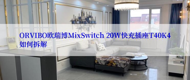 ORVIBO欧瑞博MixSwitch 20W快充插座T40K4如何拆解