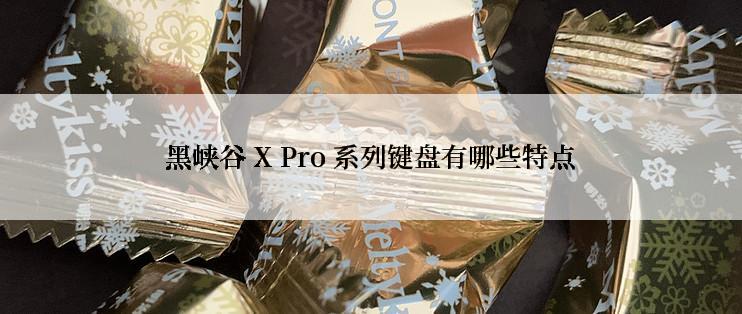 黑峡谷 X Pro 系列键盘有哪些特点