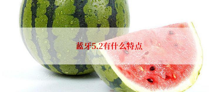 蓝牙5.2有什么特点