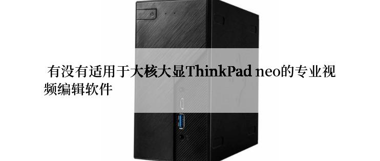  有没有适用于大核大显ThinkPad neo的专业视频编辑软件