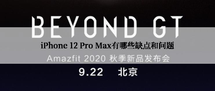 iPhone 12 Pro Max有哪些缺点和问题