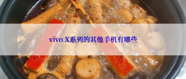 vivo X系列的其他手机有哪些