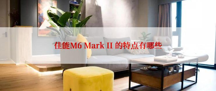 佳能M6 Mark II 的特点有哪些