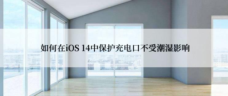  如何在iOS 14中保护充电口不受潮湿影响