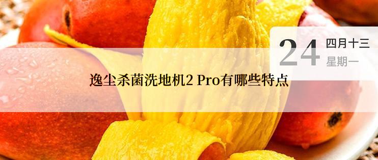 逸尘杀菌洗地机2 Pro有哪些特点