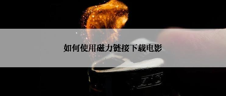 如何使用磁力链接下载电影