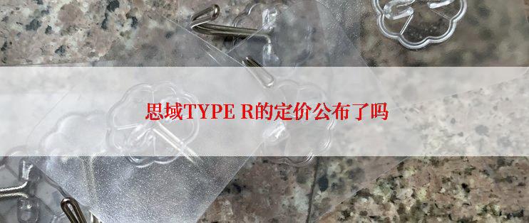  思域TYPE R的定价公布了吗