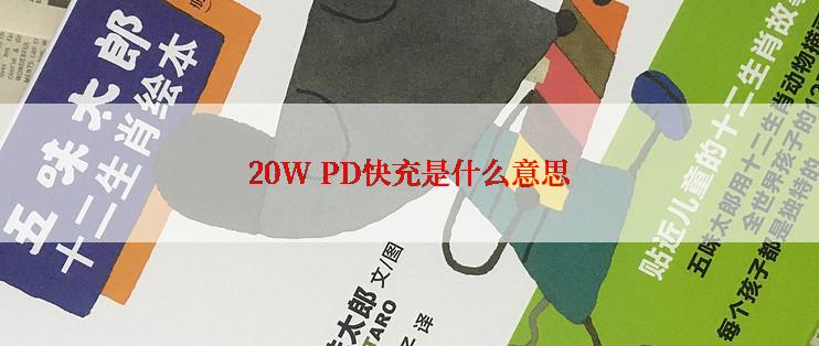 20W PD快充是什么意思