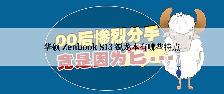 华硕 Zenbook S13 锐龙本有哪些特点