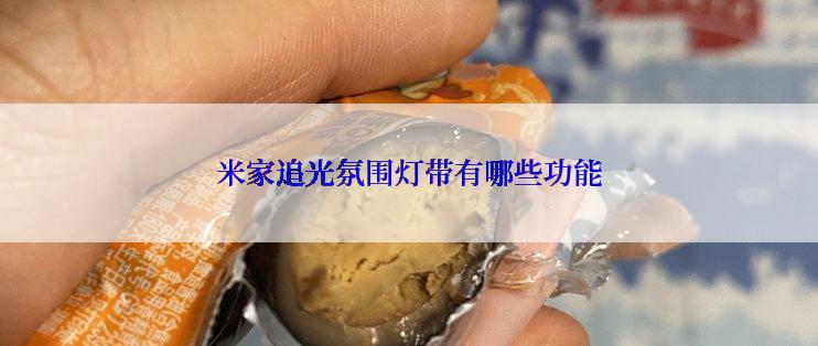 米家追光氛围灯带有哪些功能