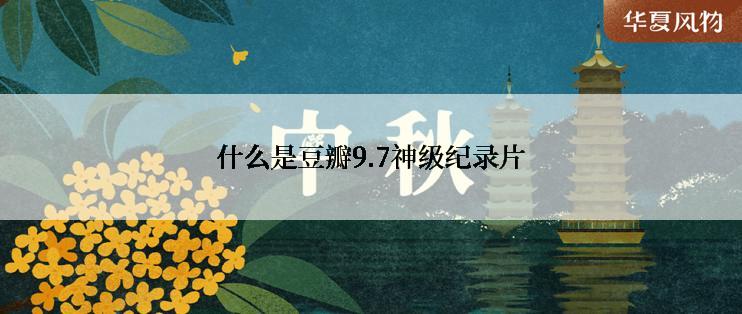 什么是豆瓣9.7神级纪录片