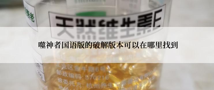  噬神者国语版的破解版本可以在哪里找到