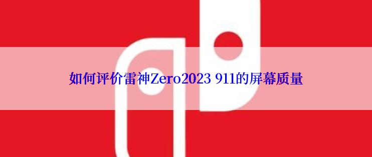 如何评价雷神Zero2023 911的屏幕质量