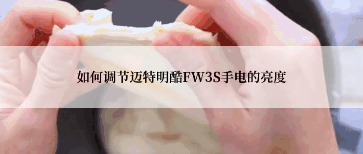 如何调节迈特明酷FW3S手电的亮度