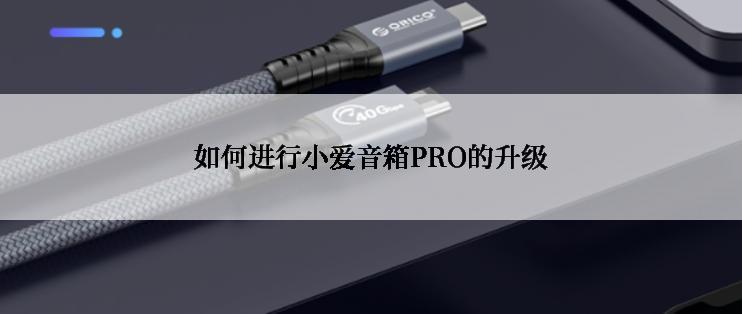 如何进行小爱音箱PRO的升级