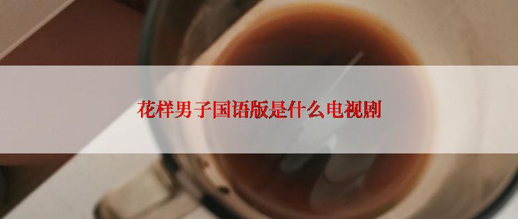 花样男子国语版是什么电视剧