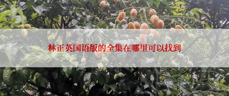 林正英国语版的全集在哪里可以找到