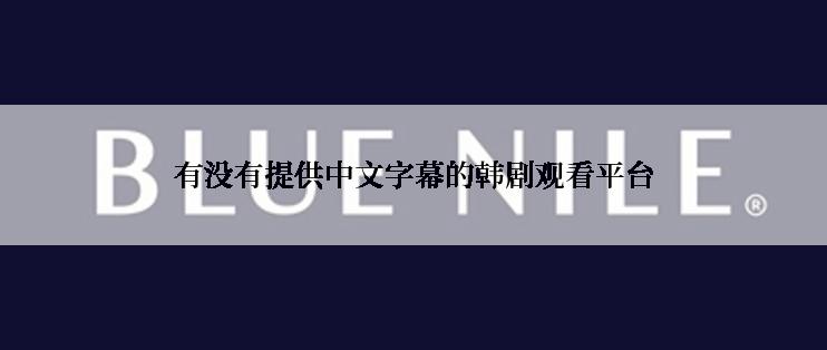 有没有提供中文字幕的韩剧观看平台