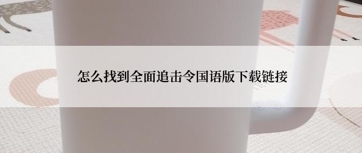  怎么找到全面追击令国语版下载链接