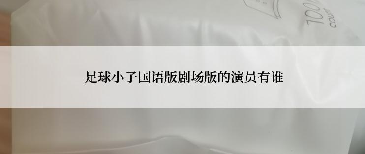  足球小子国语版剧场版的演员有谁