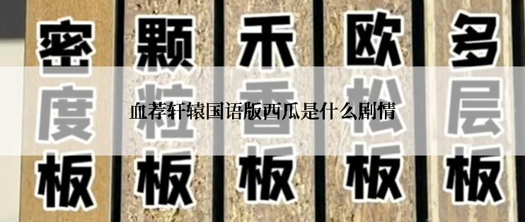 血荐轩辕国语版西瓜是什么剧情