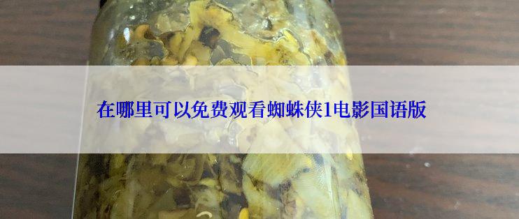  在哪里可以免费观看蜘蛛侠1电影国语版