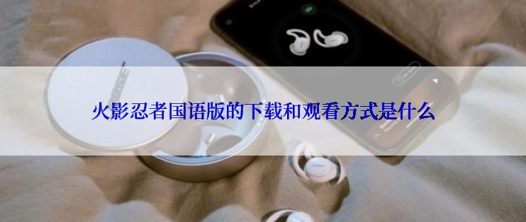 火影忍者国语版的下载和观看方式是什么