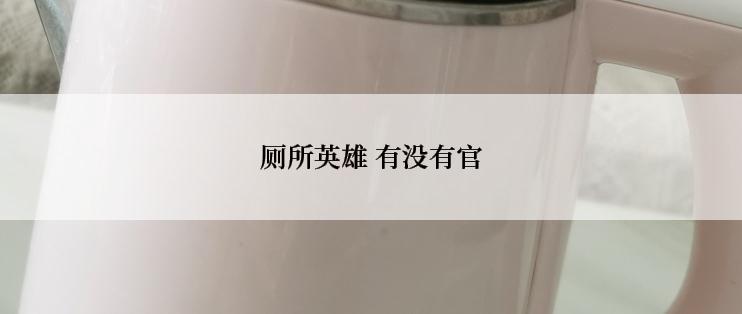 厕所英雄 有没有官