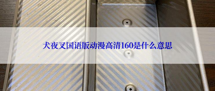 犬夜叉国语版动漫高清160是什么意思