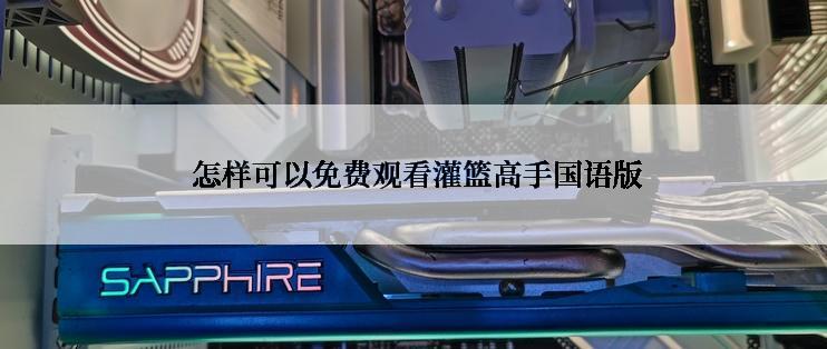  怎样可以免费观看灌篮高手国语版