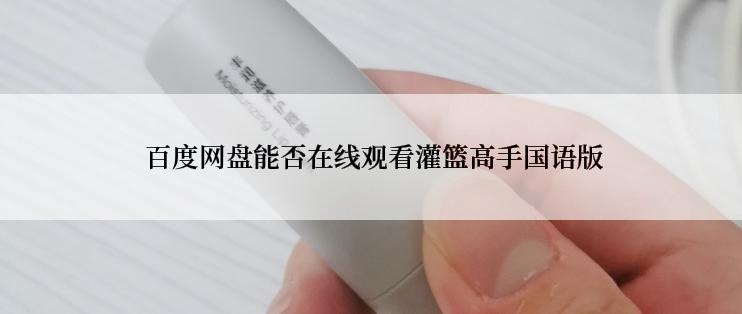  百度网盘能否在线观看灌篮高手国语版