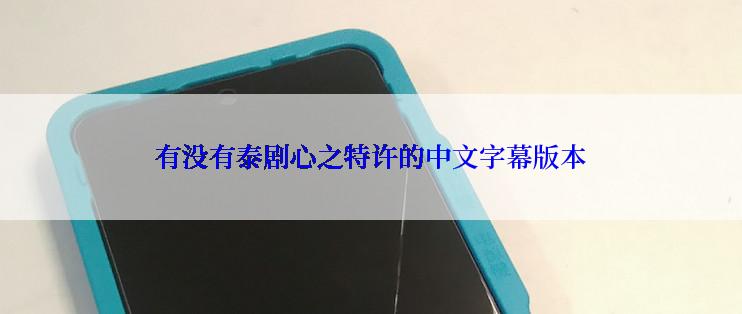 有没有泰剧心之特许的中文字幕版本