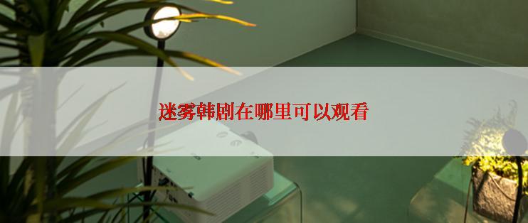 迷雾韩剧在哪里可以观看