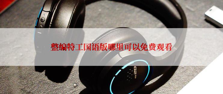 整编特工国语版哪里可以免费观看