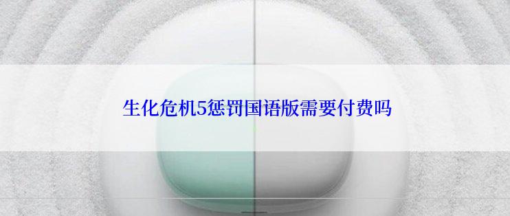  生化危机5惩罚国语版需要付费吗